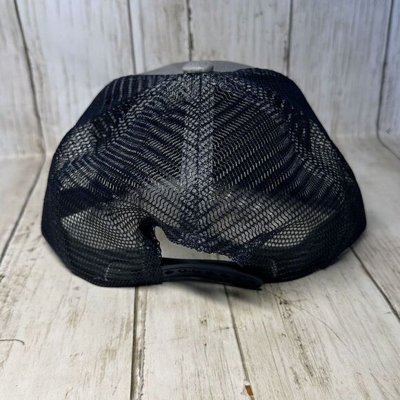 Knob Creek 100 Proof Gray Blue Trucker Hat SnapBack 100% Cotton - Picture 3 of 5